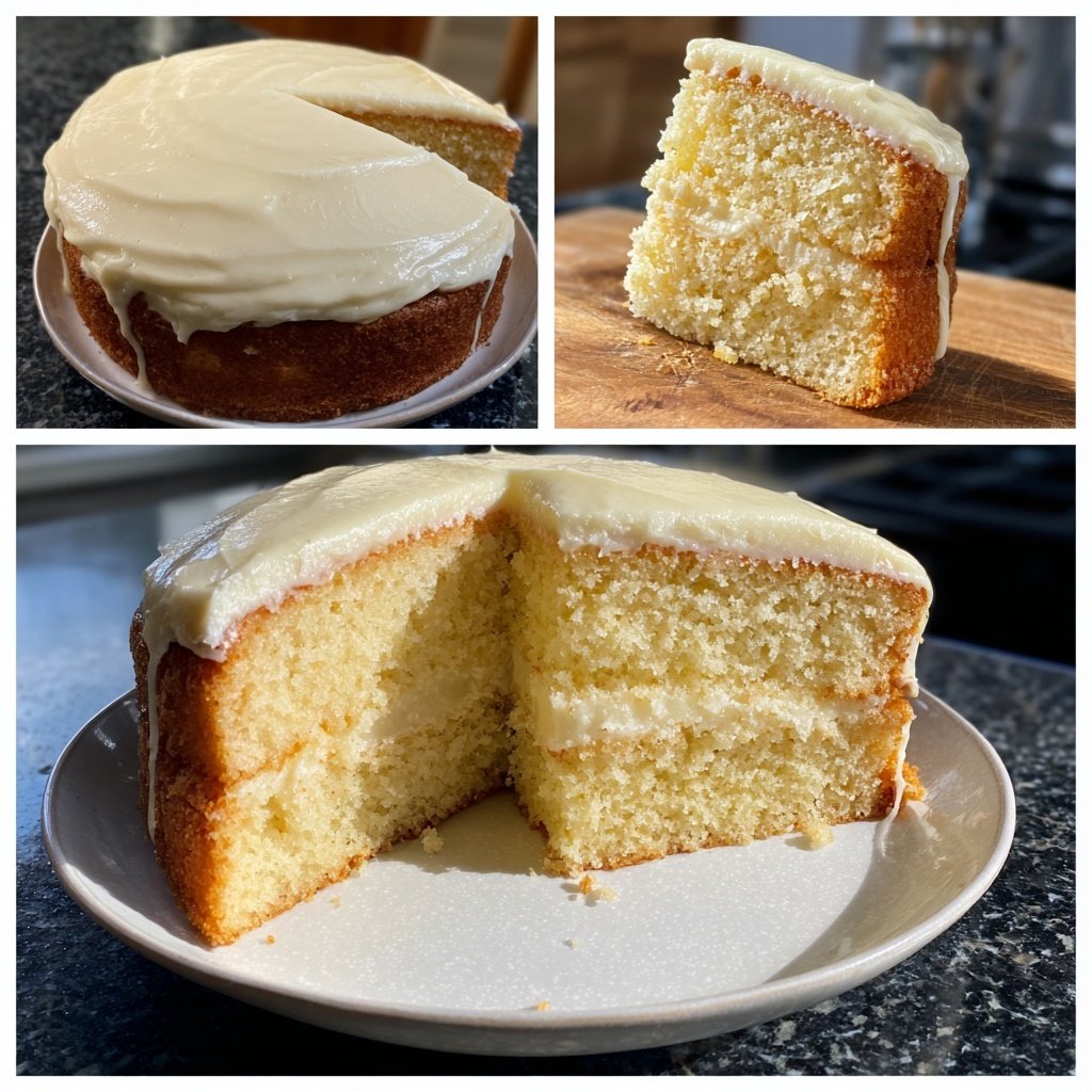 Dessert Vanilla Sponge Cake