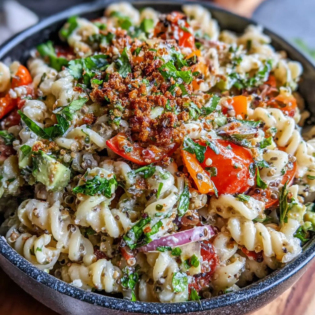 Savory Quinoa Pasta Salad