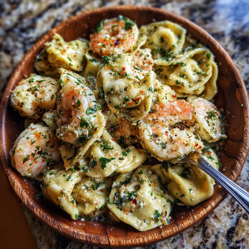 Garlic Butter Shrimp Tortellini
