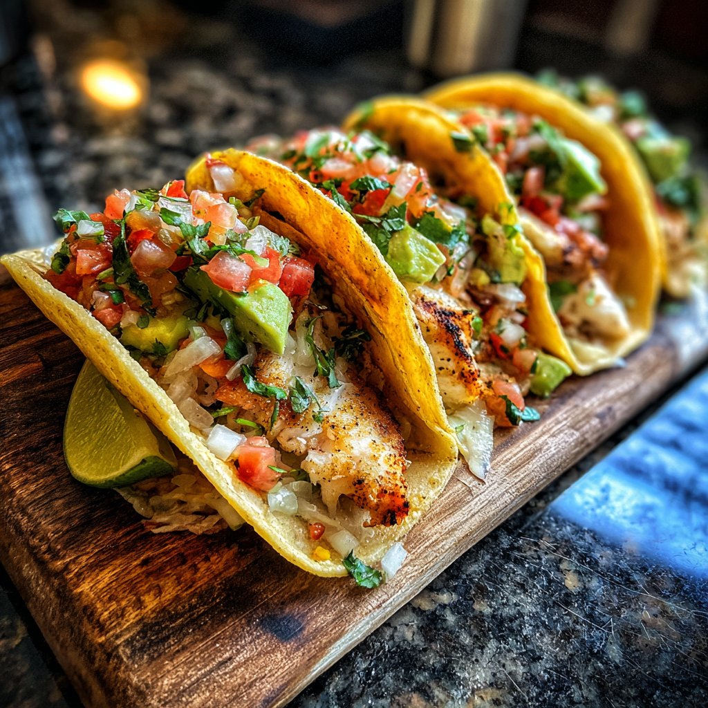 Easy Mediterranean Fish Tacos