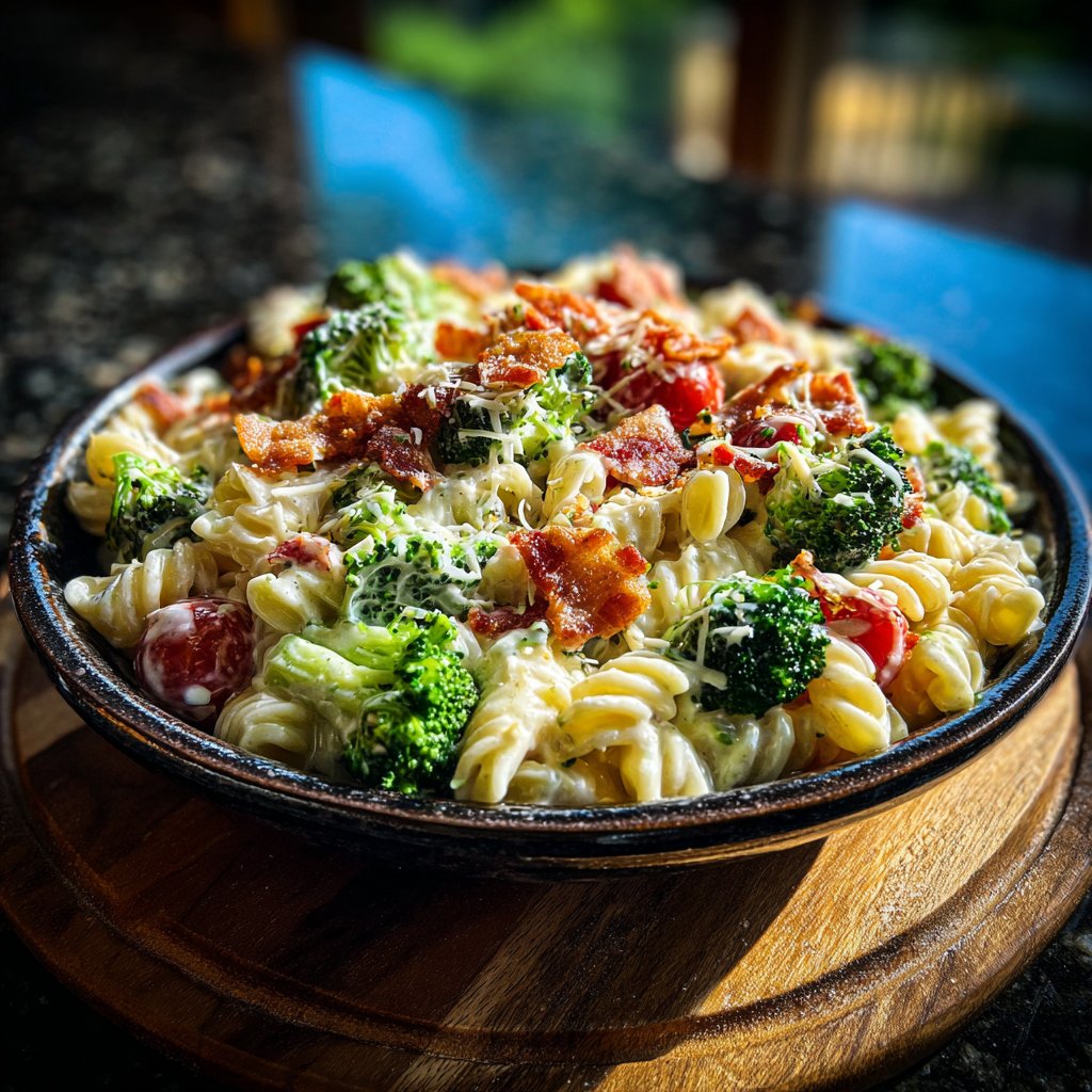 Broccoli Ranch Pasta Salad