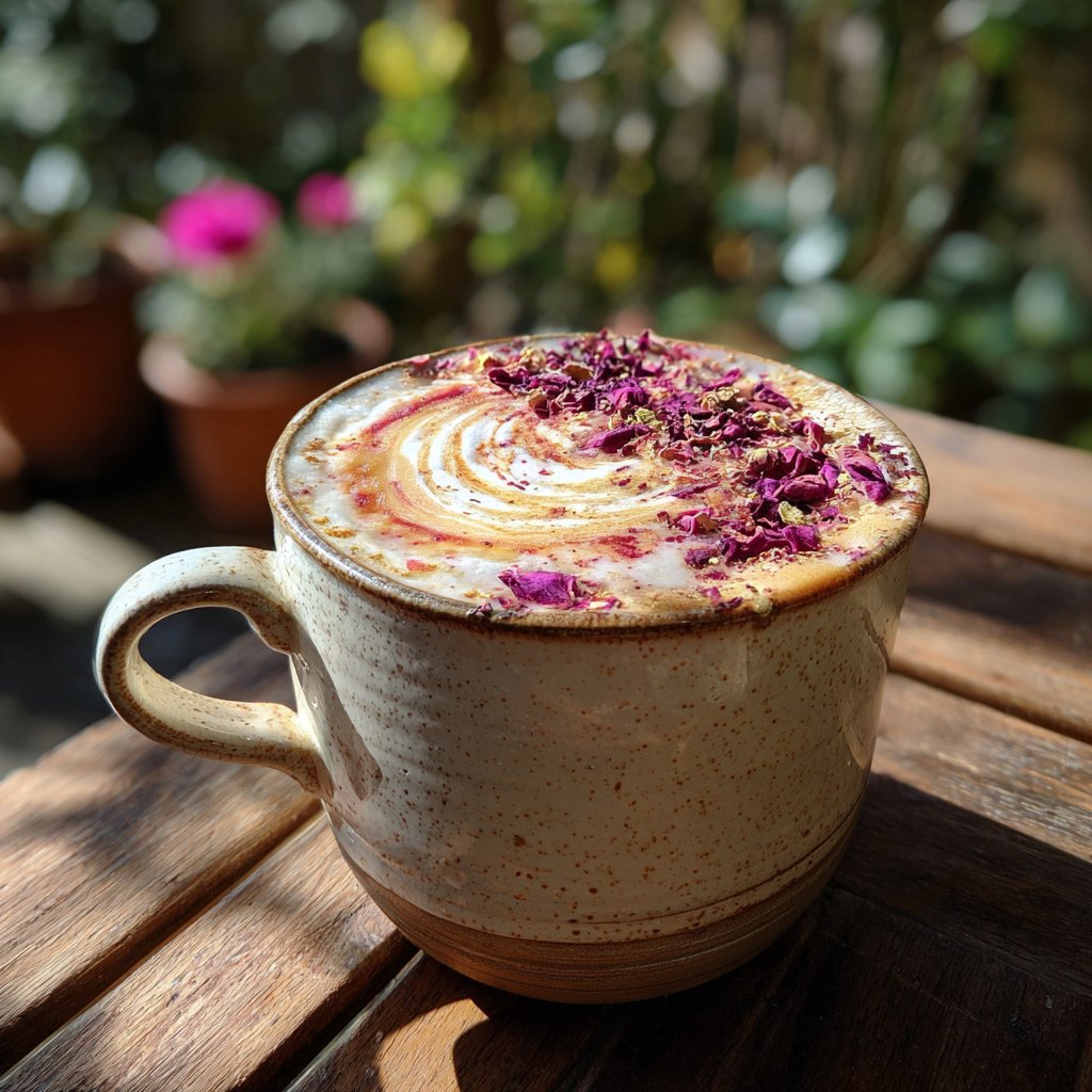 Cardamom Rose Latte Bliss