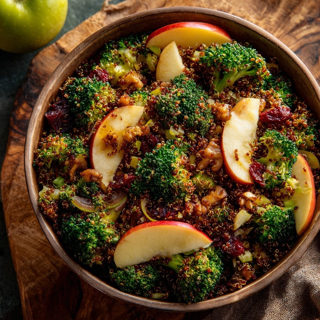 Broccoli and Apple Quinoa Bowl