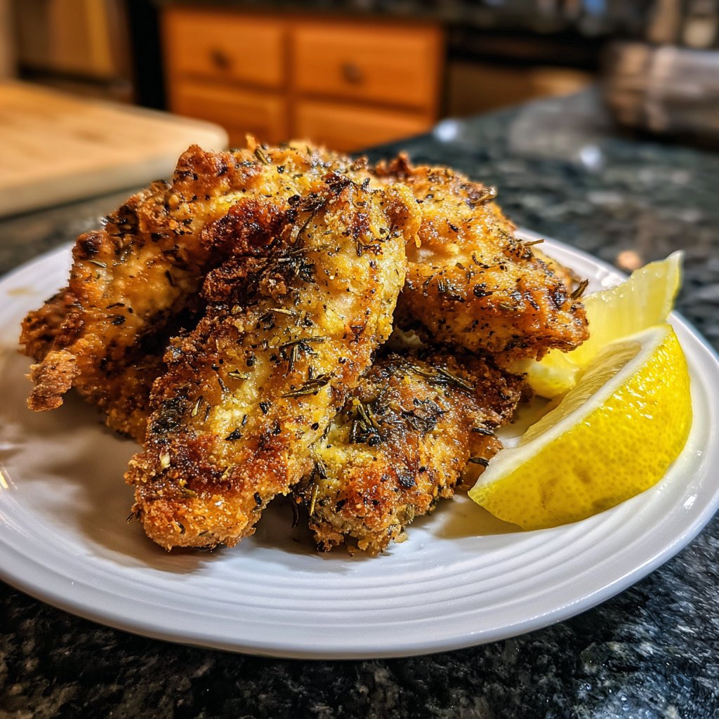 Lemon Rosemary Chicken Strips