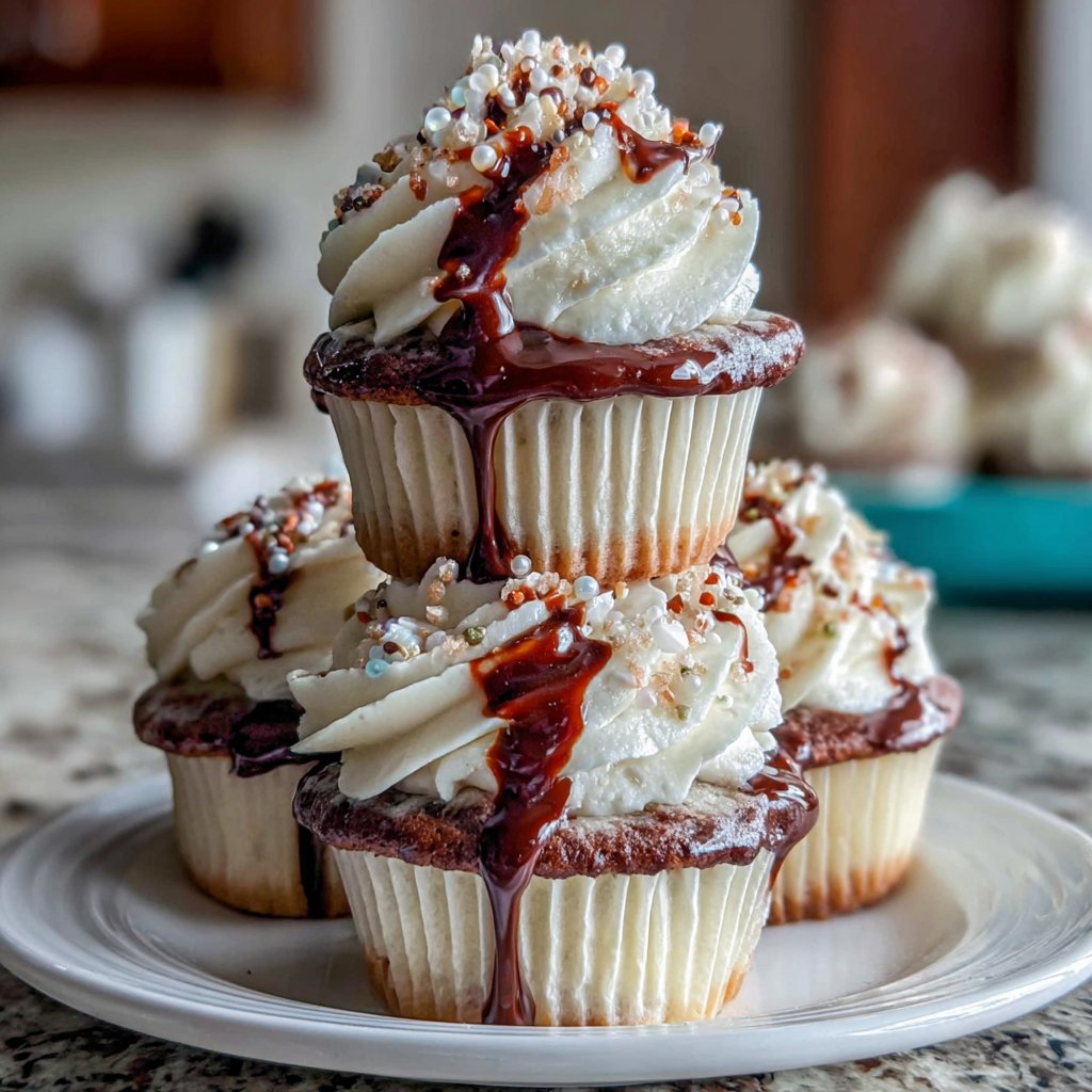 Elegant Graduation Cupcake Tower